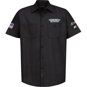THROTTLE THREADS Drag Specialties House 25 Shirt - Black - 5XL DRG32ST24BK5R