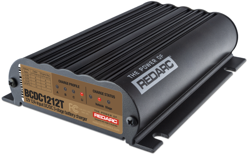 REDARC DC/DC 3-Stage Vehicle to Trailer Battery Charger - 12V 12A BCDC1212T