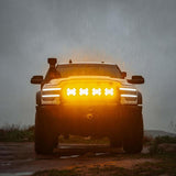 KC HiLiTES SlimLite 8in. LED Light Shield (Shield Only) - Amber 5208
