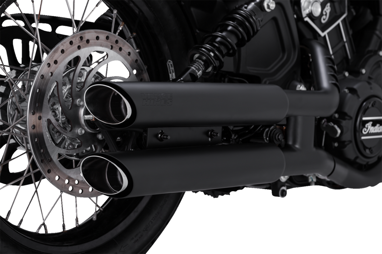 VANCE &amp; HINES 3" Twin Slash Slip-On Schalldämpfer - Schwarz 48323 