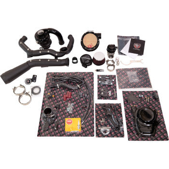 TRASK Tornado Turbo Performance Kit - Black with Black Exhaust TM-7600-BK