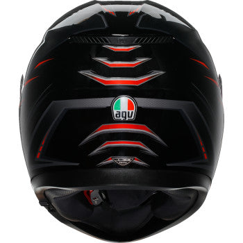 AGV K3 Helmet - Syth - Black/Red - 2XL 2118381004-021-XXL