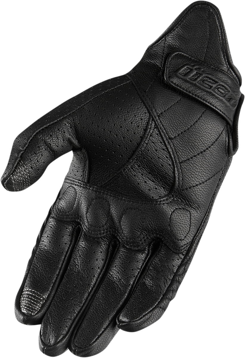 ICON Women's Pursuit Classic™ Perforated Gloves - Black - Small 3302-0800