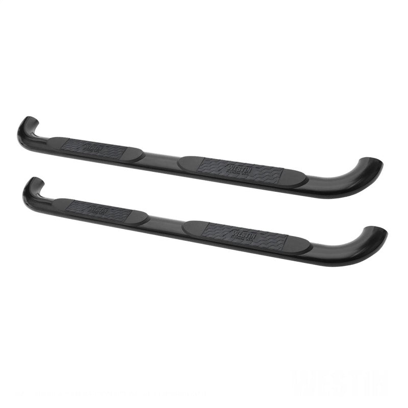 Westin 2014-2018 Chevy Silverado 1500 Crew Cab (Body Mount) Platinum 4 Oval Nerf Step Bars - Black 21-3825