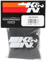 K&N Filter Wrap Drycharger Oval Tapered Black - 3.25in Base I/S Width x 2.5in Top I/S Width x 7in H SN-2560DK