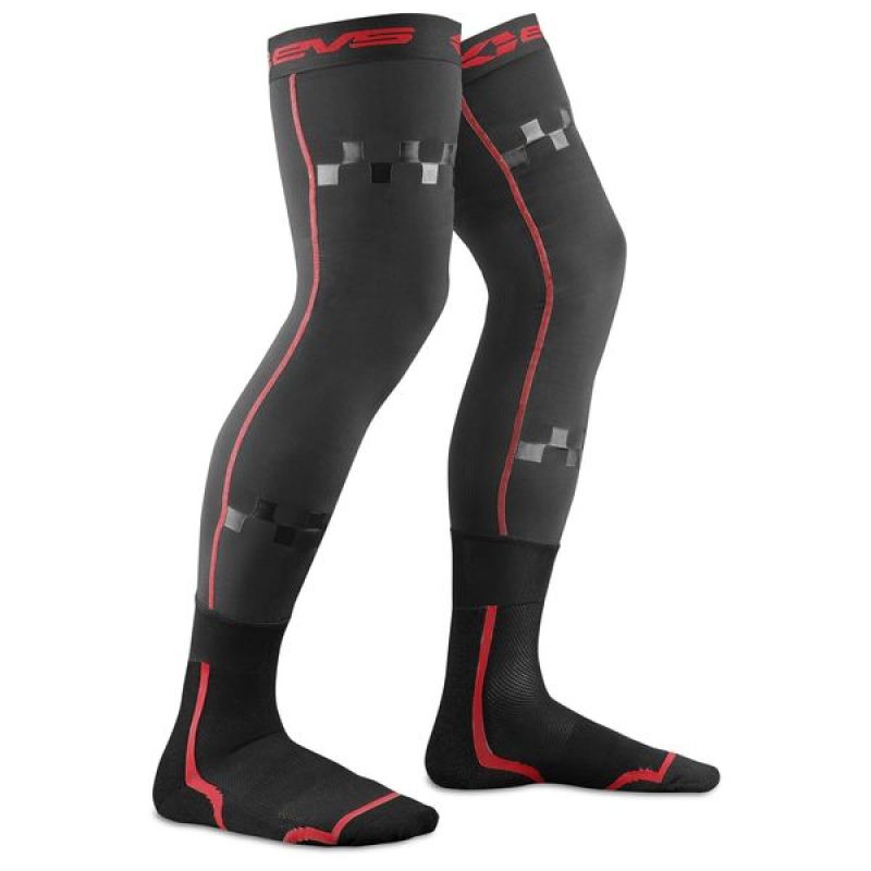 EVS Fusion Sock Combo Black/Red - Large/XL FSN-R/BK-L/XL