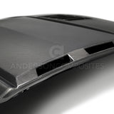 Anderson Composites 2018-2019 Ford Mustang Ram Air Double Sided Carbon Fiber Hood AC-HD18FDMU-AB-DS
