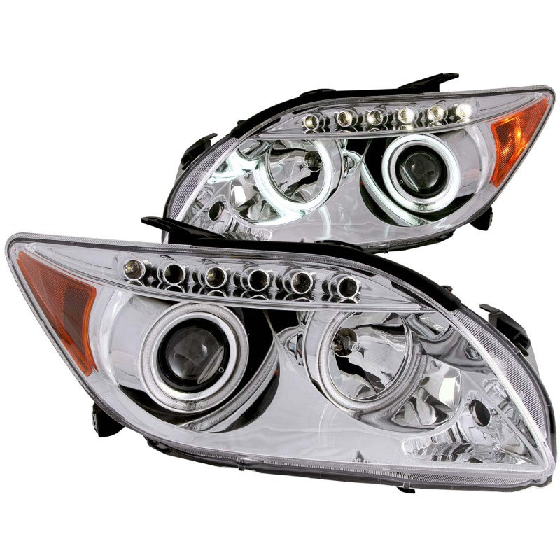 ANZO 2005-2010 Scion Tc Projector Headlights w/ Halo Chrome (CCFL) 121120