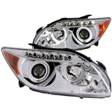 ANZO 2005-2010 Scion Tc Projector Headlights w/ Halo Chrome (CCFL) 121120