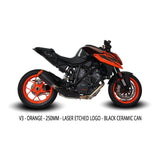 IN STOCK Austin Racing V3 BLACK ORANGE TIP    SLIP-ON 2014 - 2019 KTM SUPERDUKE 1290 R & 2016 - 2023 GT  AR52