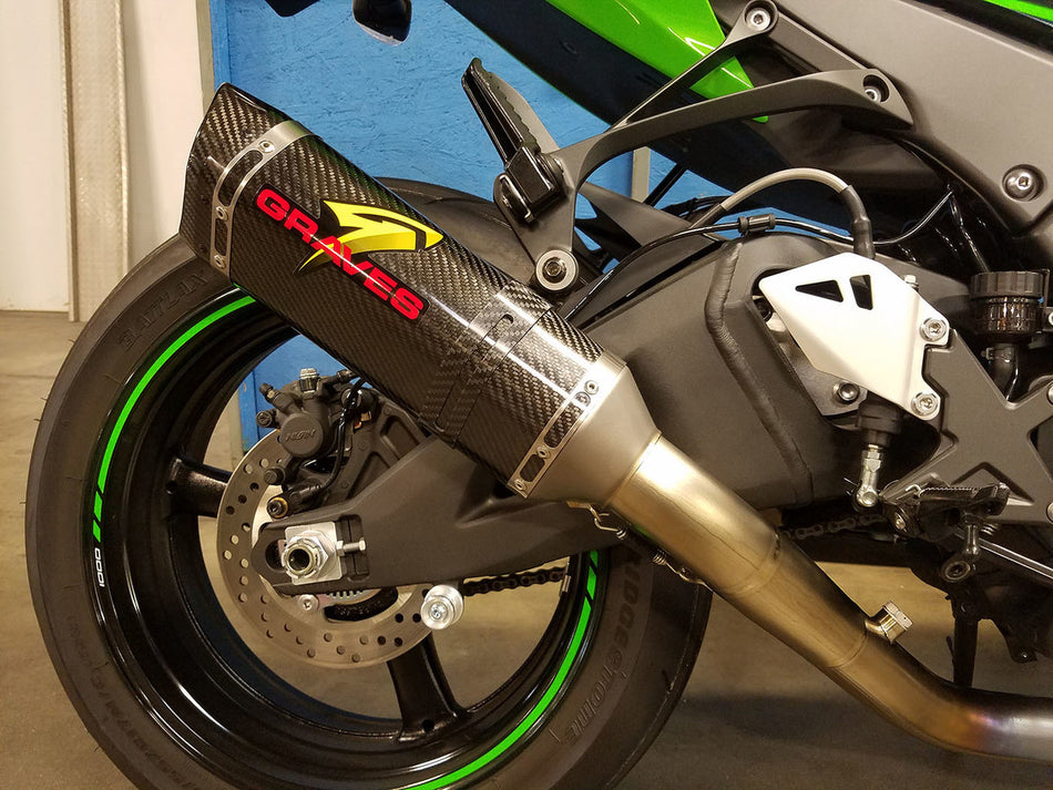 Graves Exhaust Works ZX10R 16-19 Link Komplettauspuffanlage EXK-16ZX1-FTC