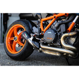 Austin Racing Black V3 2023 - 2025 KTM SUPERDUKE 1390 COMPLIANT & RACE SLIP-ON EXHAUSTS AR45