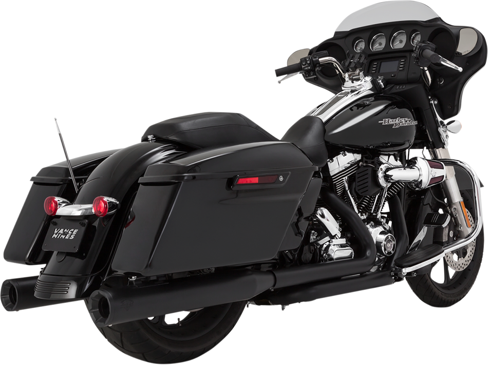 VANCE & HINES 4" Eliminator Mufflers - Black  Glide/Road King   46703