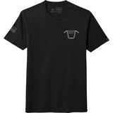 American Biker Handlebar Society Perfect Weight T-Shirt - Black/Gray - 4XL  ABBHANDLEBAR05H12BKS