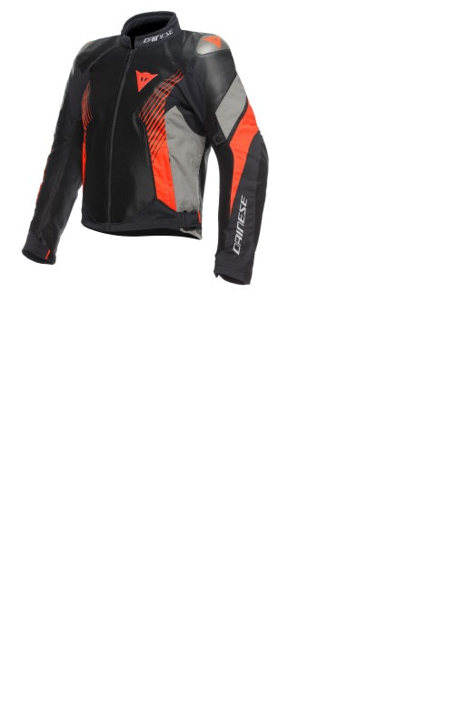 Dainese Super Rider 2 Absoluteshell Jacket Black/Dark Gull Gray/Fluorescent Red Size - 44 201654630-85I-44