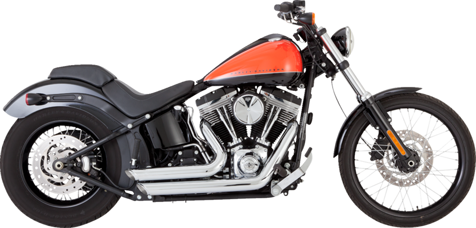 VANCE & HINES Shortshots Staggered Exhaust System - Chrome 17325