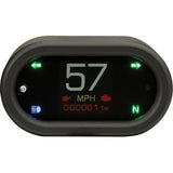 DAKOTA DIGITAL Handle Bar Mount Speedometer - With Signals - Oval - Black MLX-5400-K