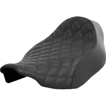 SADDLEMEN Renegade Solo Seat - Lattice Stitched - Black - FLT/FLH '23-'24 823-07-002LS