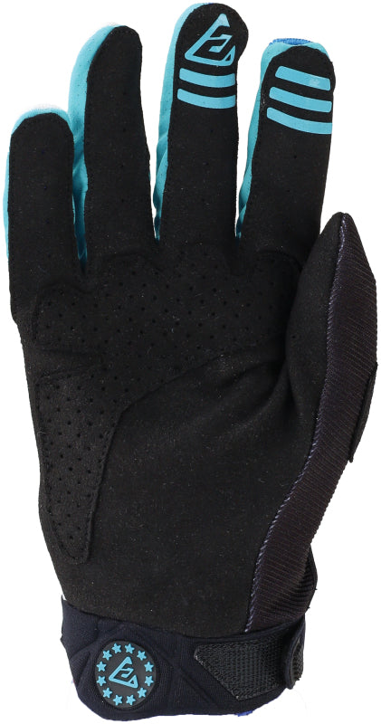 Answer 25 Peak Flo Gloves Black/Blue/White - Small 442789