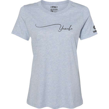 FACTORY EFFEX Women's Yamaha Signature T-Shirt - Light Heather Blue - Medium 27-87242