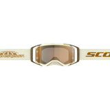 SCOTT Prospect Pro Circuit Amplifier Goggle - Beige/White/Brown - Gold Chrome Works Lens 423514-1074324