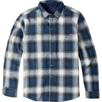 American Biker American Biker Mr Piston Flannel Shirt - Blue - XL ABBPISTON02ST61BLXR