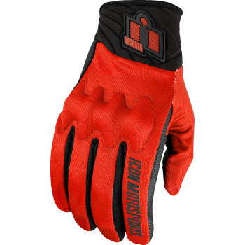 ICON Anthem3™ Gloves - Red - Small 3301-4869