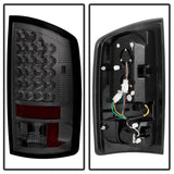 Spyder Dodge Ram 02-06 1500/Ram 2500/3500 03-06 LED Style Tail Lights Smoke ALT-YD-DRAM02-LED-SM 5002594