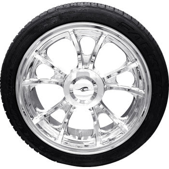 COASTAL MOTO Largo 3D Rear Wheel (18"/Chrome)/Falken Tire (215/45ZR18) - Trike Harley-Davidson PKG-LGO-187T-CH