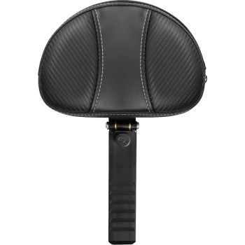 SADDLEMEN Backrest - Dominator - Carbon Fiber w/ Gray Stitching - XL '04-'22 15708D