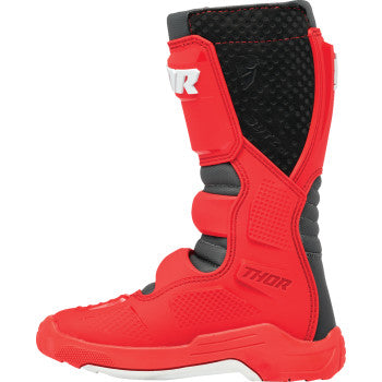 THOR Youth Blitz XR Boots - Red/Charcoal - Size 6 3411-0757