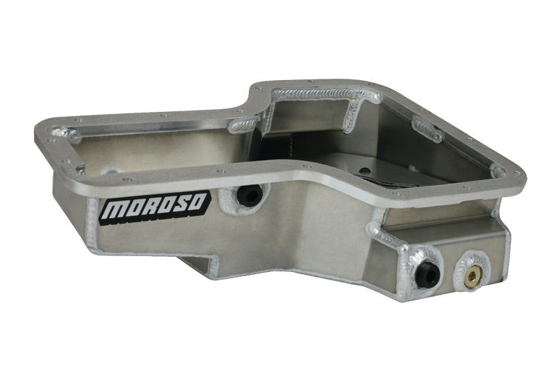 Moroso Lotus/Toyota 1ZZ/2ZZ Road Race Baffled Wet Sump 6qt Stock Depth Aluminum Oil Pan 20970