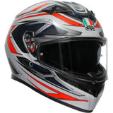 AGV K3 Helmet - Space - Matte White/Red Fluo - Medium 2118381004-020-M