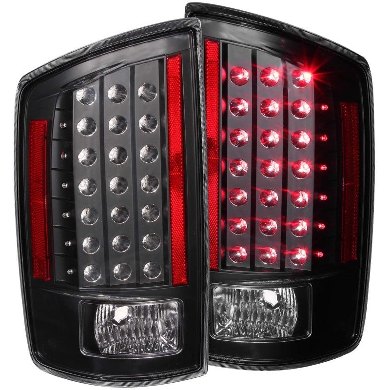 ANZO 2006-2008 Dodge Ram 1500 LED Taillights Black 311123