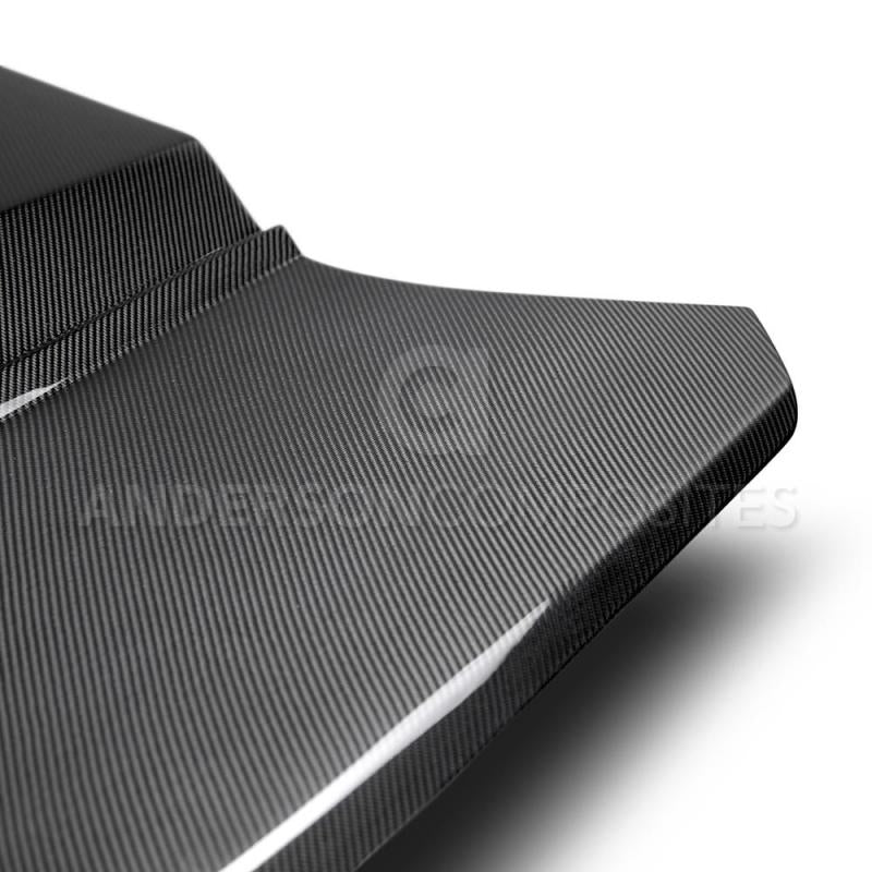 Anderson Composites 2016+ Type-AZ Camaro Double Sided Fiber Hood AC-HD16CHCAM-AZ-DS