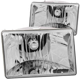 ANZO 1993-1998 Jeep Grand Cherokee Crystal Headlights Chrome 111066