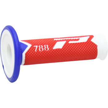 PRO GRIP Cross Triple Density 788 Grips - White/Red/Blue PA078800WRB