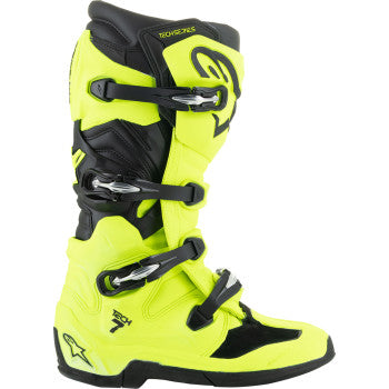 ALPINESTARS Tech 7 Boots - Fluorescent Yellow/Black - US 11  2012025-551-11