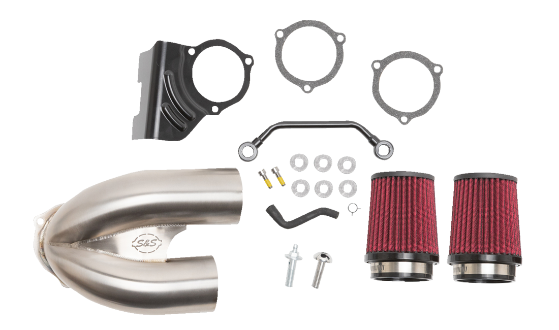 S&amp;S CYCLE T/I Luftfilter - Edelstahl - Twin Cam 170-0635A 