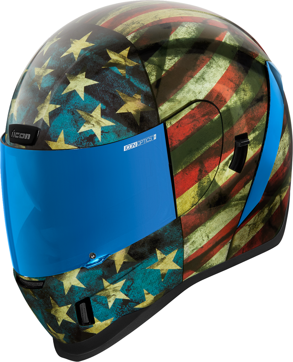 OPEN BOX NEW ICON Airform™ Helmet - Old Glory - XS 0101-14782