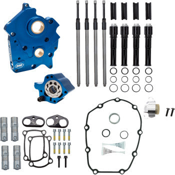 S&S CYCLE Cam Chest Kit without Cams - Chain Drive - Water Cooled - Black Pushrods - M8 310-1264