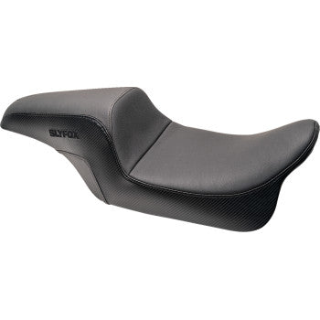 SLYFOX Seat - Black Logo - Smooth Vinyl - Carbon Fiber - FL '08-'23 0801-1614