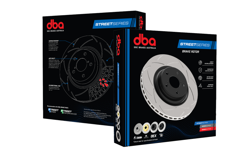 DBA 96-97 Lexus LX450 / 8/92+ Toyota Landcruiser Rear Drilled & Slotted Street Series Rotor