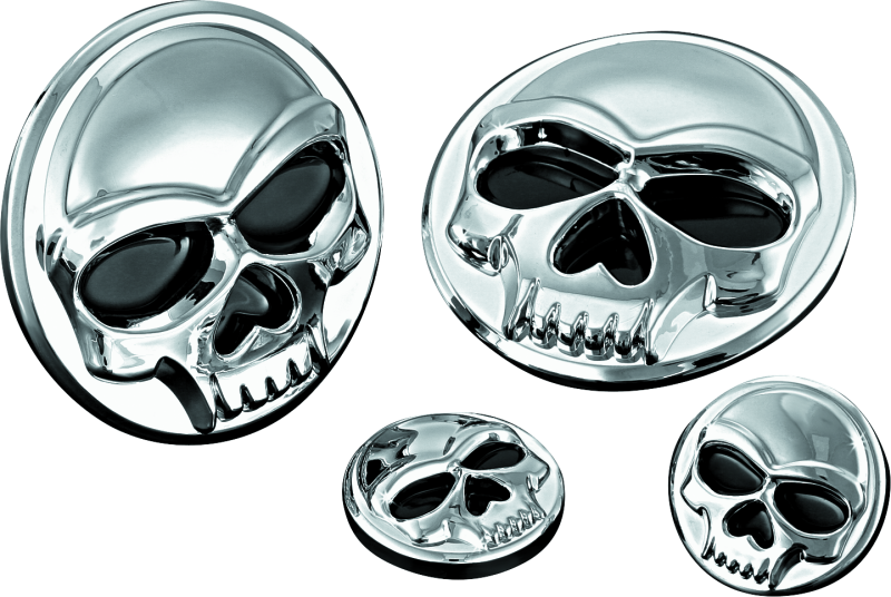 Kuryakyn Replacement Components Zombie Medallions 1in Diameter Chrome 1492