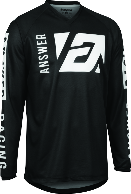 Answer Syncron Merge Jersey Black/White Youth - XL 446723