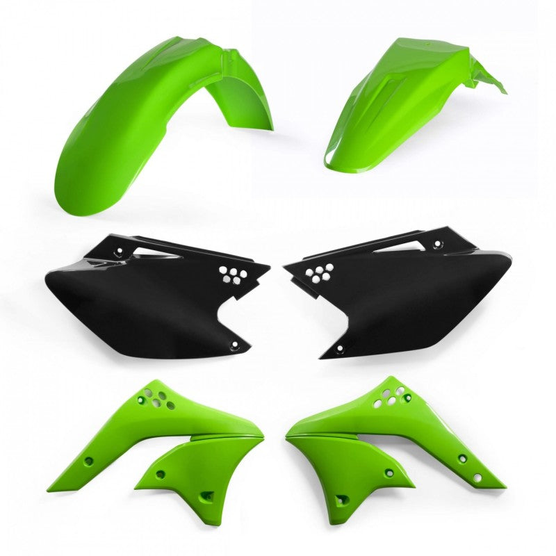 Acerbis 06-08 Kawasaki KX250F Plastic Kit - Green/Black Original 08 2041050357