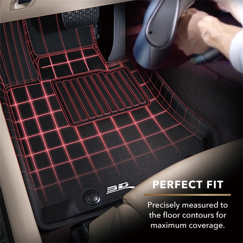 3D MAXpider 2014-2020 BMW 4 Series F32/F33/F36 Kagu 1st Row Floormat - Black L1BM05611509
