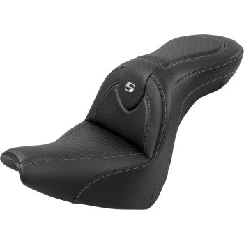 SADDLEMEN Roadsofa™ Seat - with Backrest - Carbon Fiber - FXBR/S '18-'20 818-31-185BR