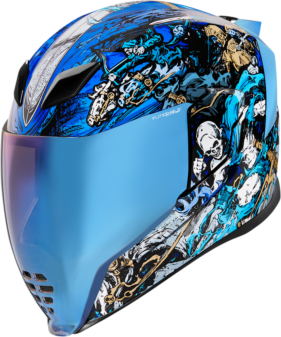 ICON Airflite™ Helmet - 4Horsemen - Blue - Large 0101-13920