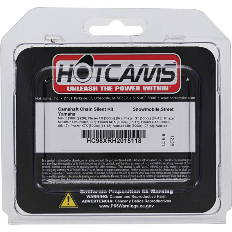 Hot Cams 2017-2018 Polaris RZR XP Turbo Tractor 925cc Silent chain HC98XRH2015118